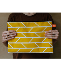 A4 Travel Pouch - Convergence - Mustard